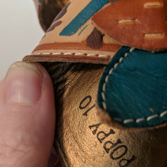 🔥TRENDING Elite by Corkys Poppy Handcrafted Leather Wedge Women's Size 10* - Picture 12 of 12